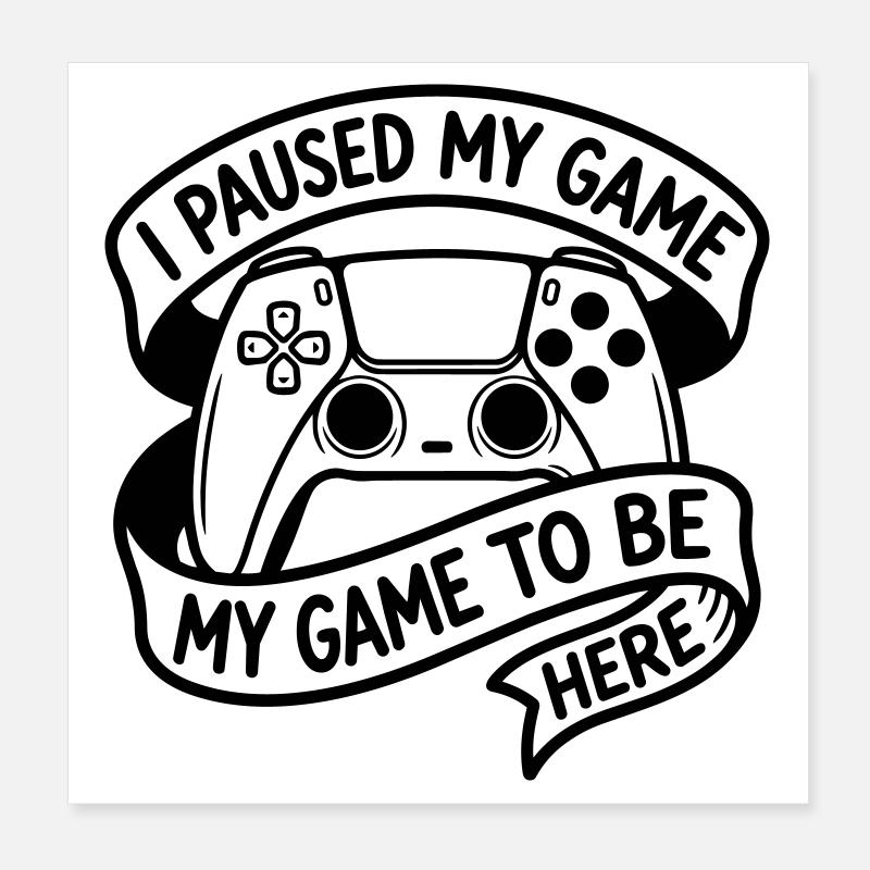 Gaming Poster 20x20 cm