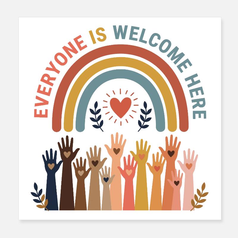 LBGTQIA+ Safe Space Pride Month Sticker - Safe Spa Poster 8" x 8" (20x20 cm)