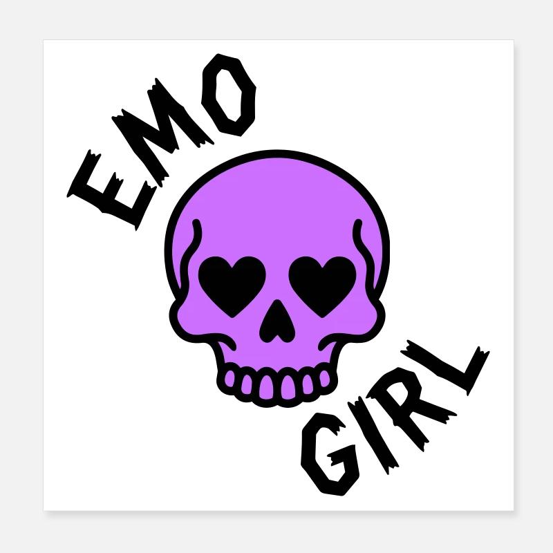Fille emo Poster 20 x 20 cm