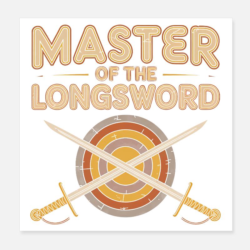 Maître de l’Épée Longue Poster 20 x 20 cm
