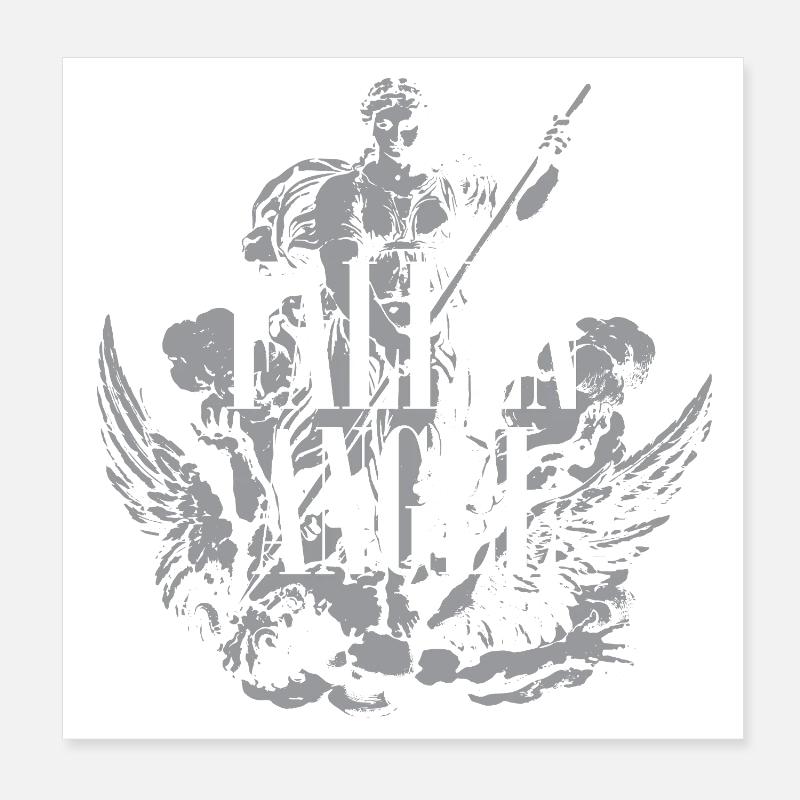 Fallen Angel design Poster 8" x 8" (20x20 cm)