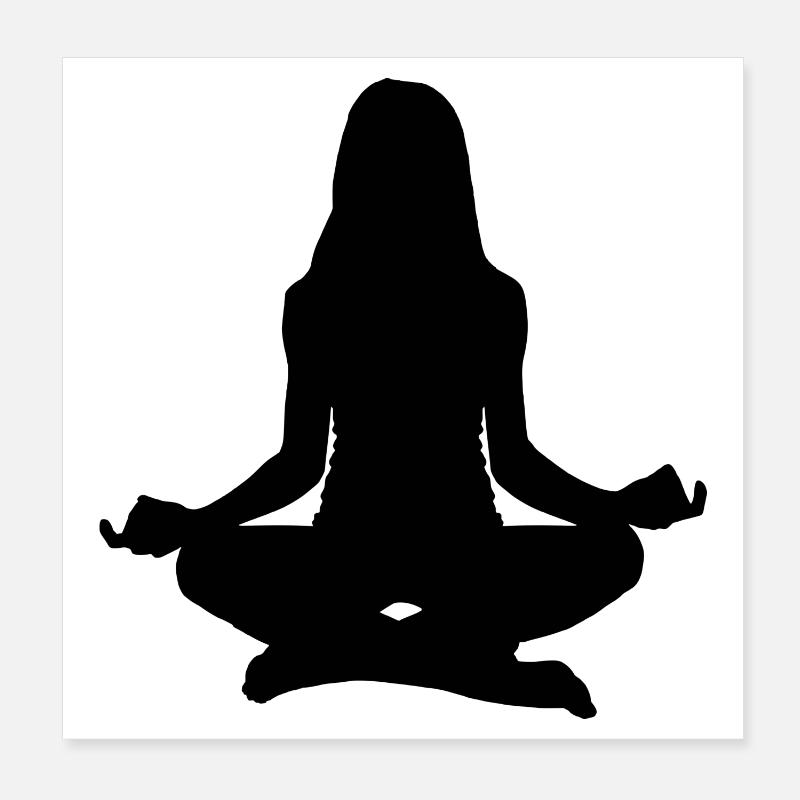 meditate Poster 8" x 8" (20x20 cm)