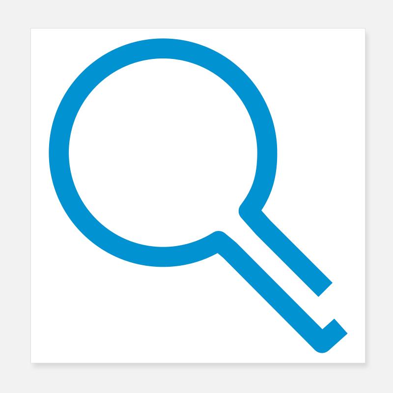 lupe research Datensuche Datenrecherche Poster 20x20 cm