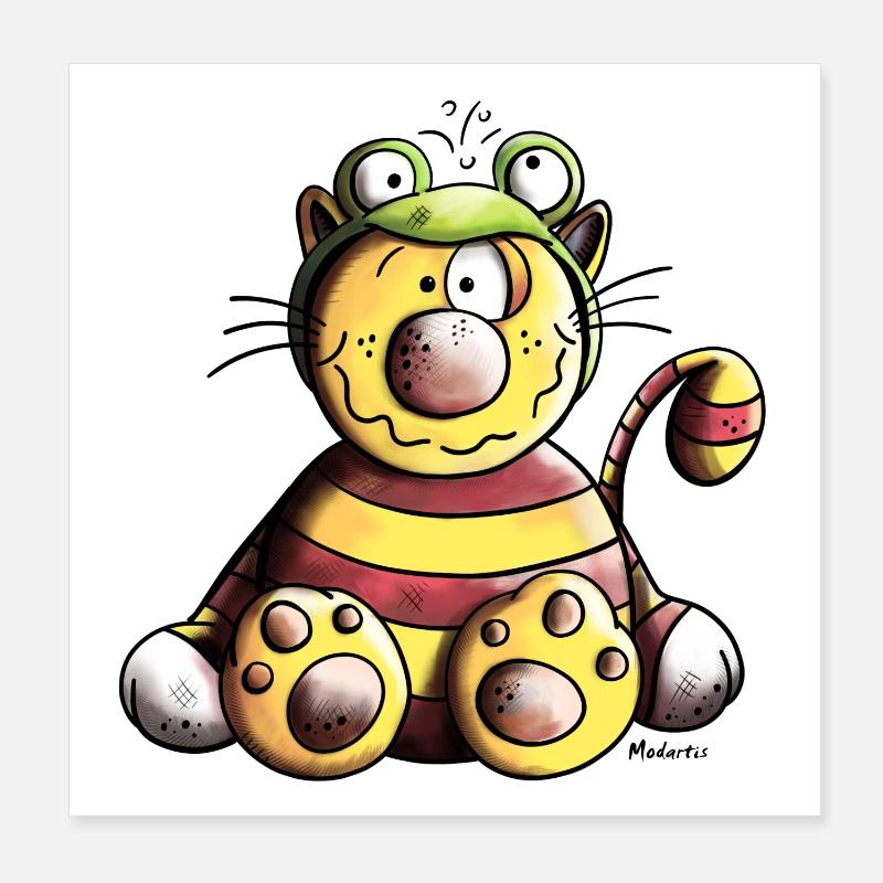 Mignon Chat Poster 20 x 20 cm