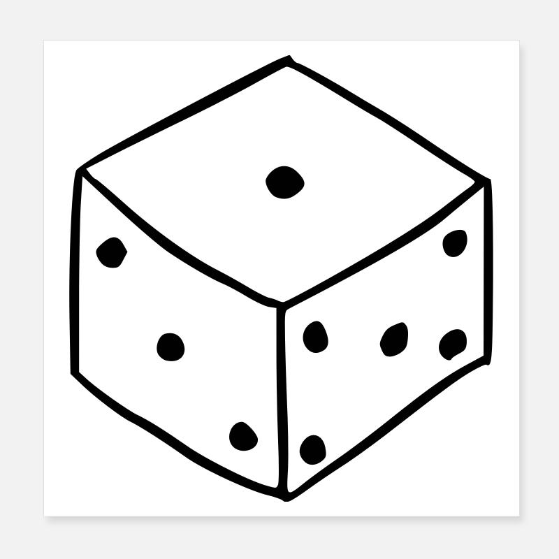 Cube Poster 8" x 8" (20x20 cm)