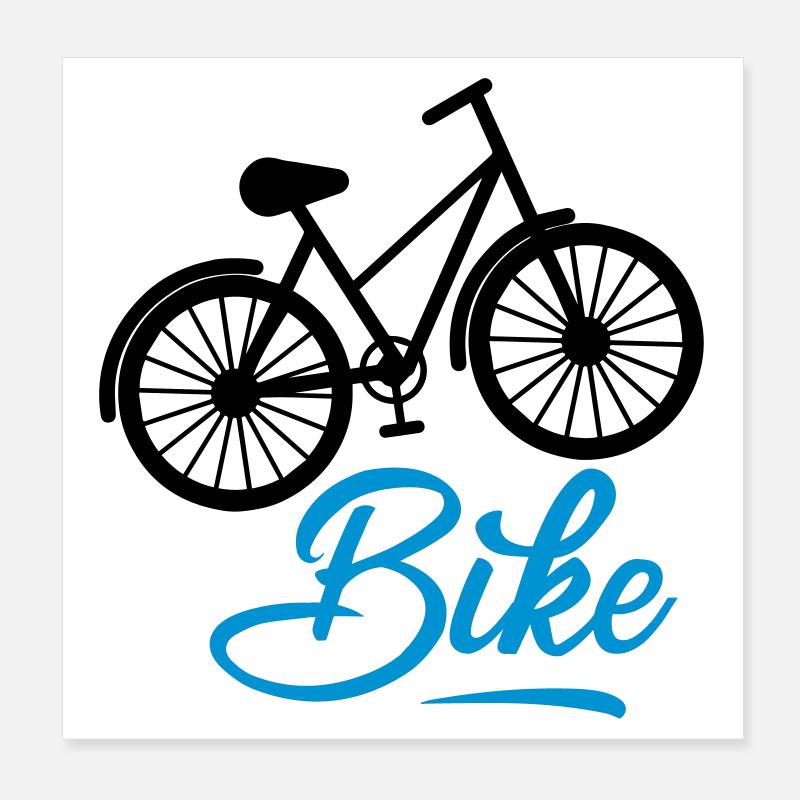 Vélo Poster 20 x 20 cm