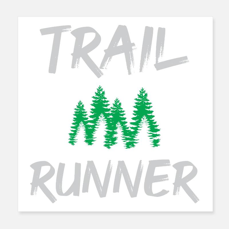 Trail Runner Poster 20x20 cm