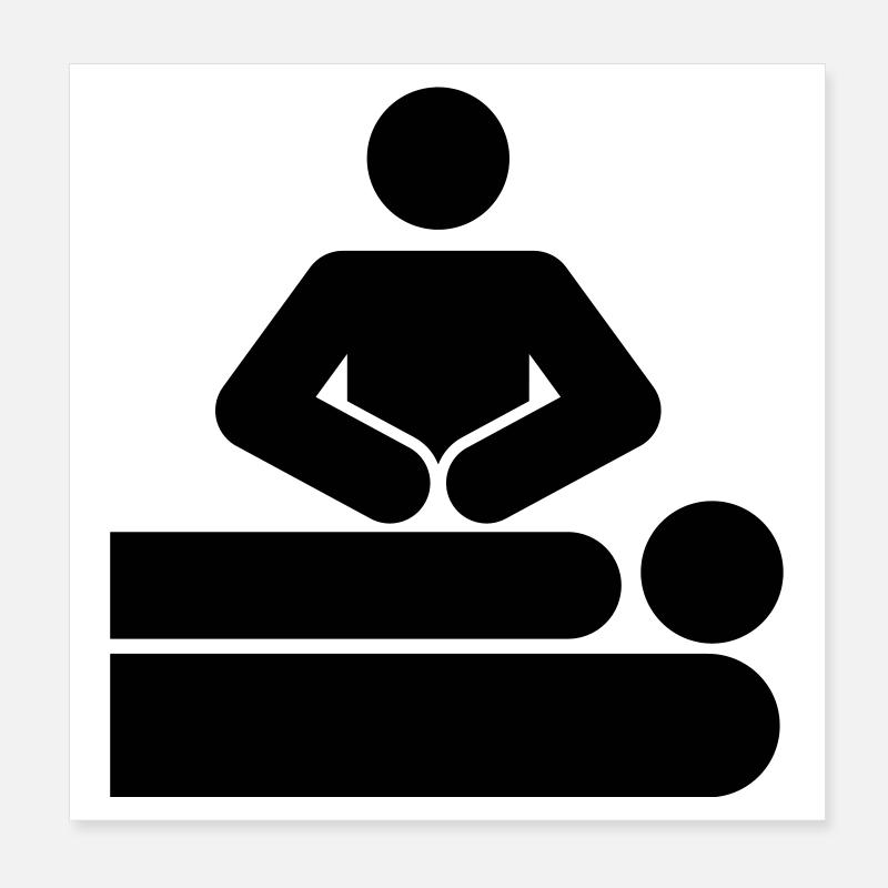 MASSAGE Poster 20x20 cm