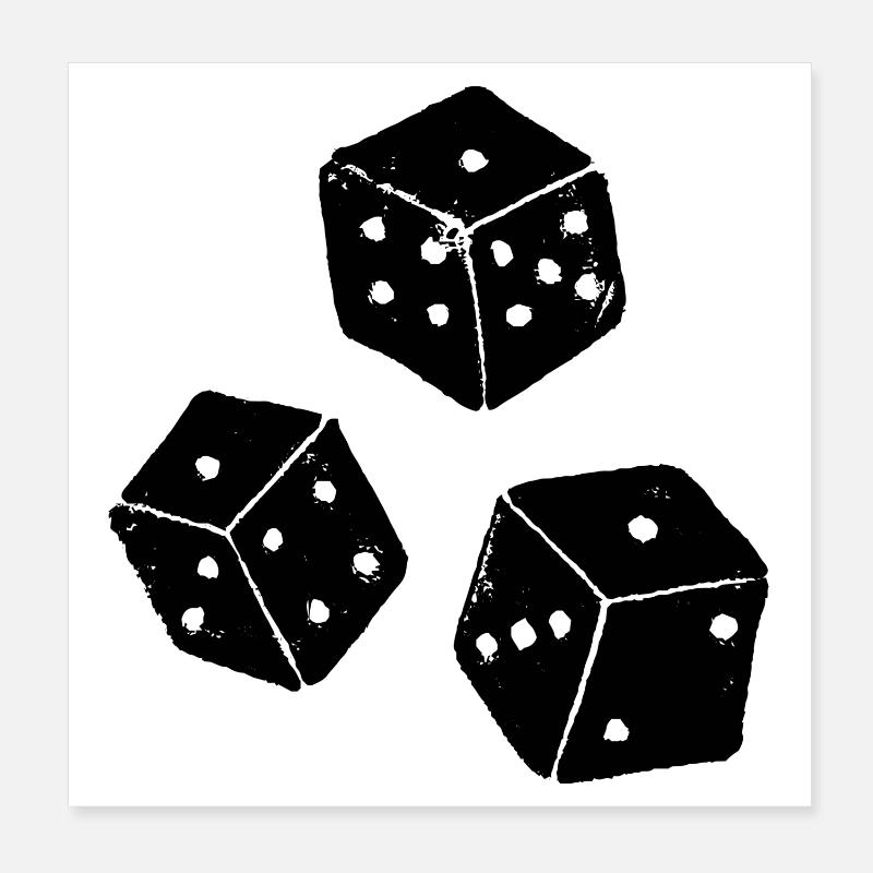 Chicago | Chick | Chigg Dice Game Poster 8" x 8" (20x20 cm)