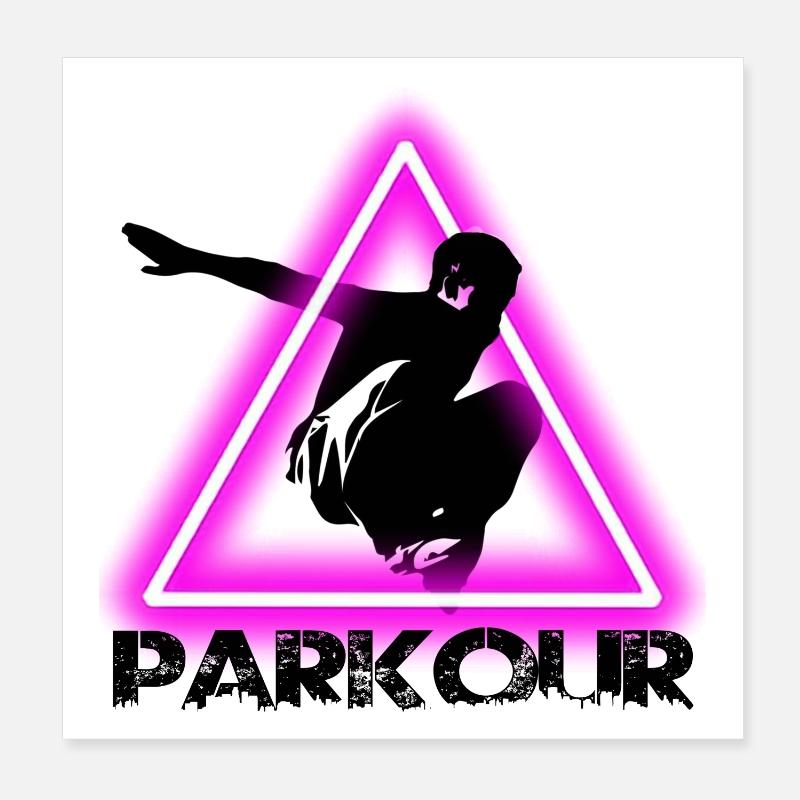 Parkour Poster 20 x 20 cm