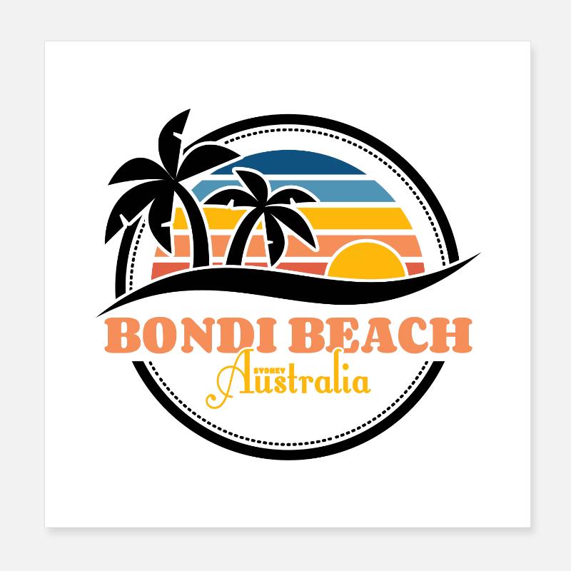 Bondi Beach - Sydney Australie Poster 20 x 20 cm