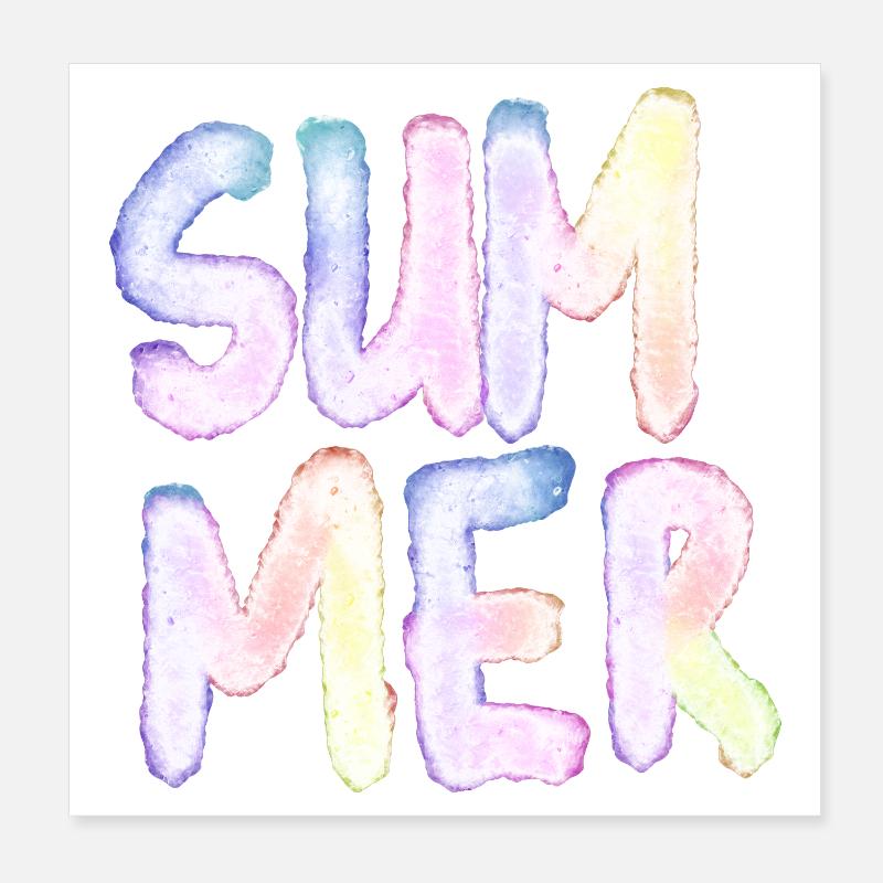 Summer Poster 20x20 cm