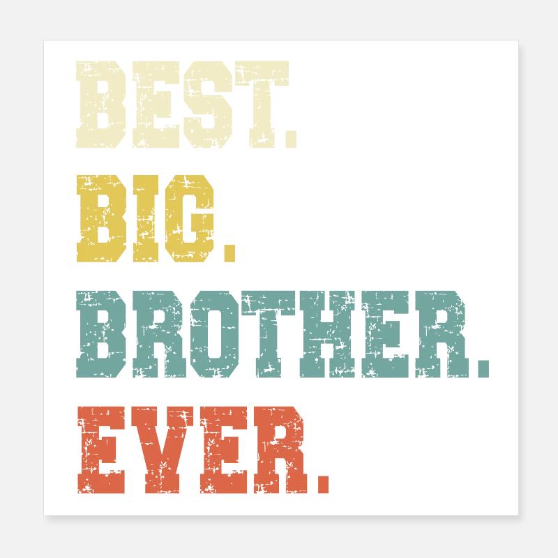Grosser Bruder Poster 20x20 cm
