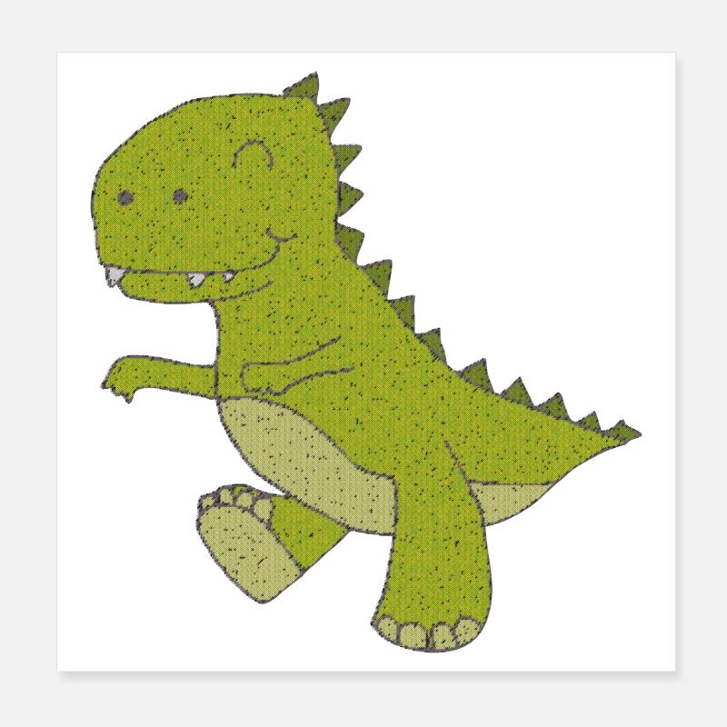 dino klein gewebe Poster 20x20 cm