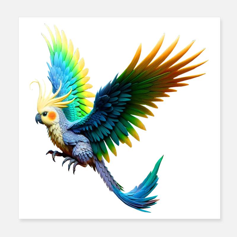 Rainbow Nymph (03) Poster 8" x 8" (20x20 cm)