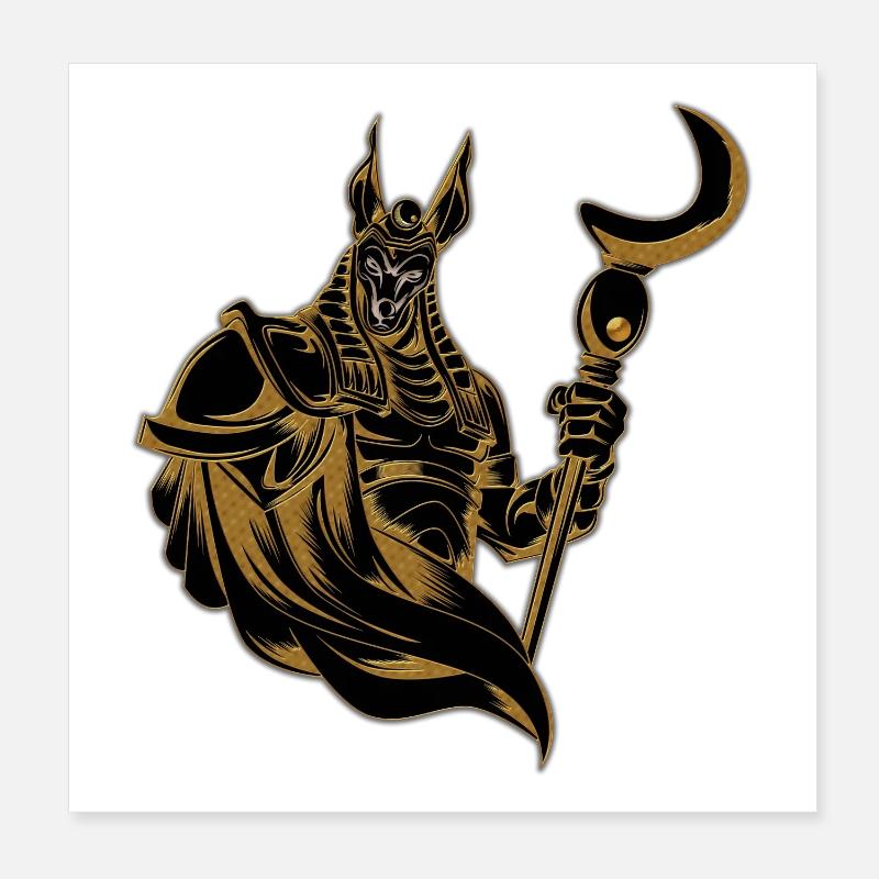 L’ancienne Anubis d’Égypte Poster 20 x 20 cm