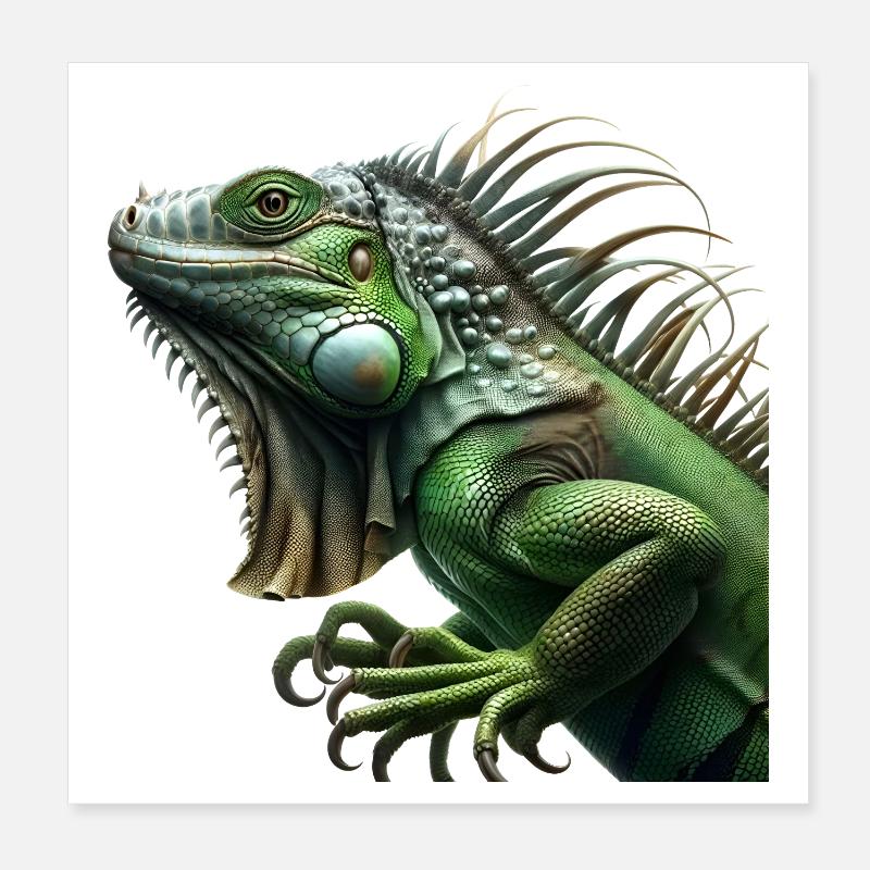 Leguan Poster 20x20 cm