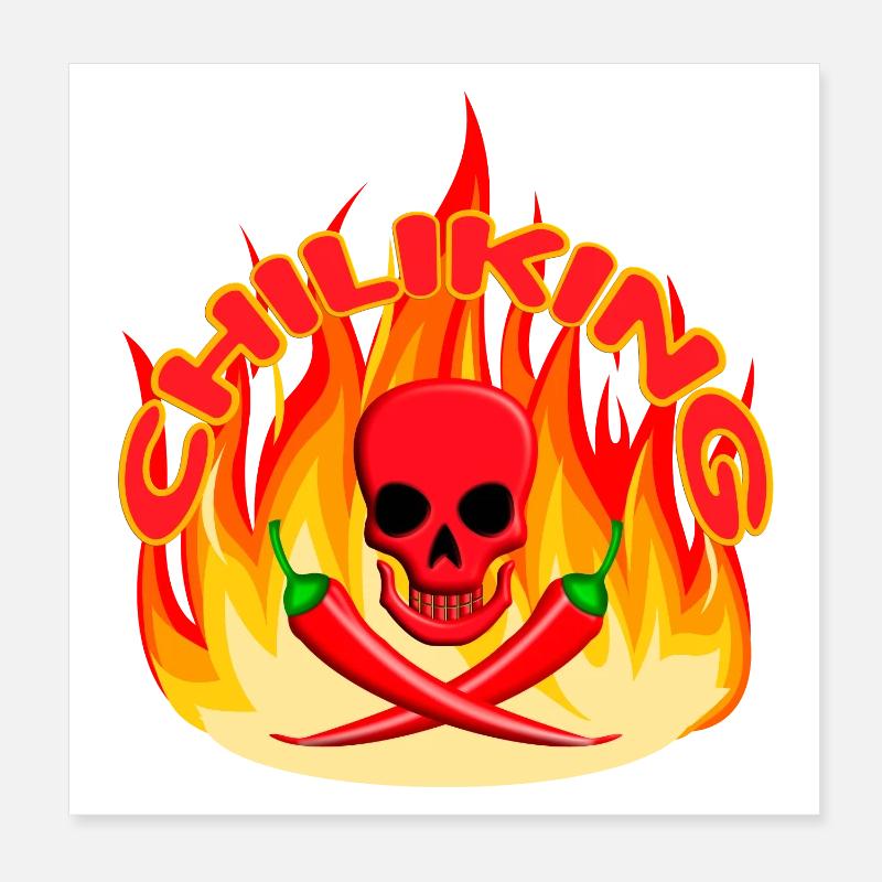 Roi du Chili Poster 20 x 20 cm