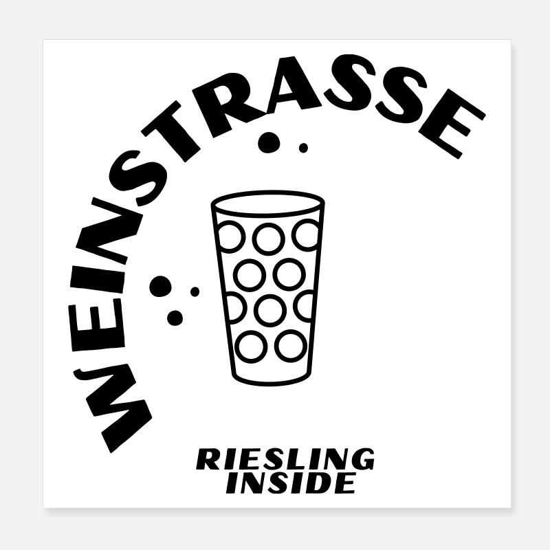 Weinstrasse 24 Poster 20 x 20 cm