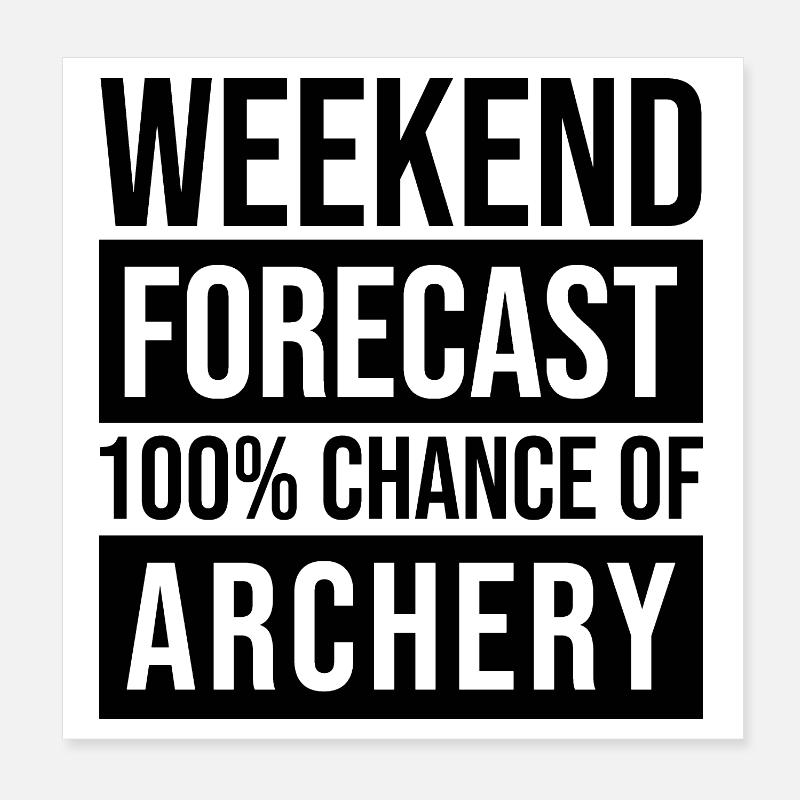 Bogenschütze Poster 20x20 cm