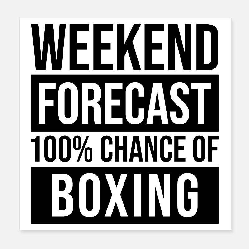 boxe Poster 20 x 20 cm