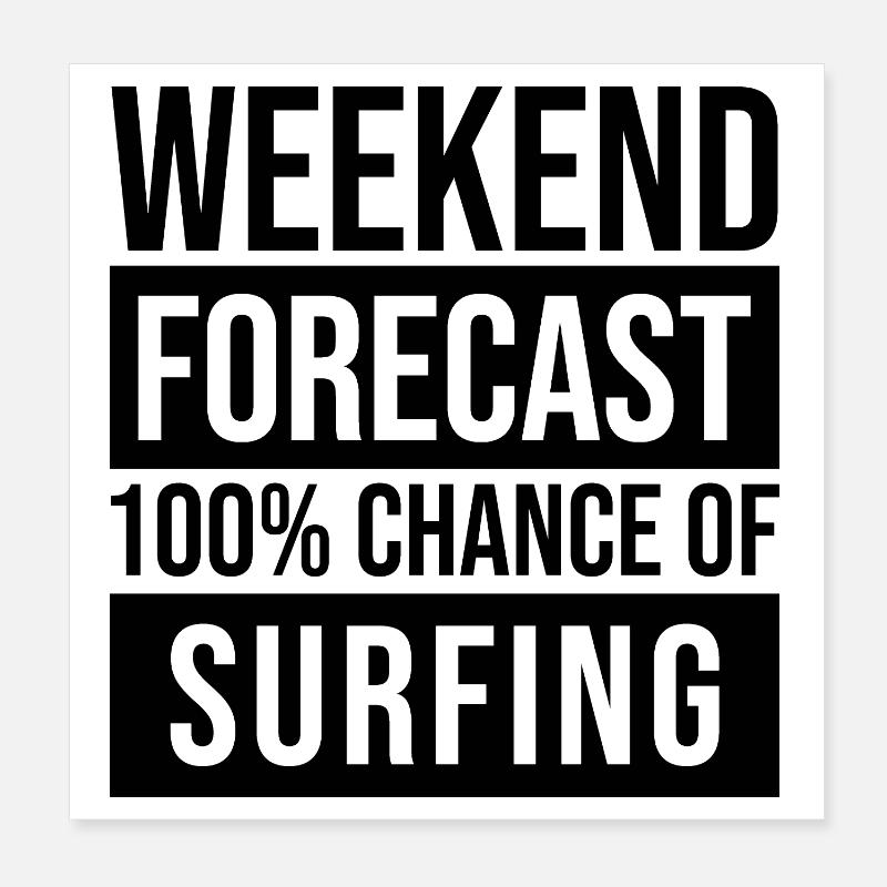 surfer Poster 20 x 20 cm