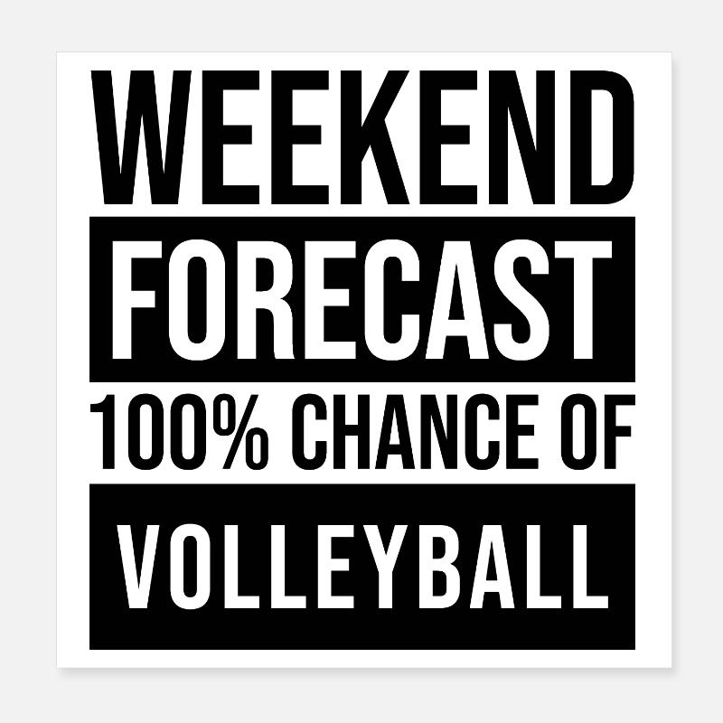 volley-ball Poster 20 x 20 cm