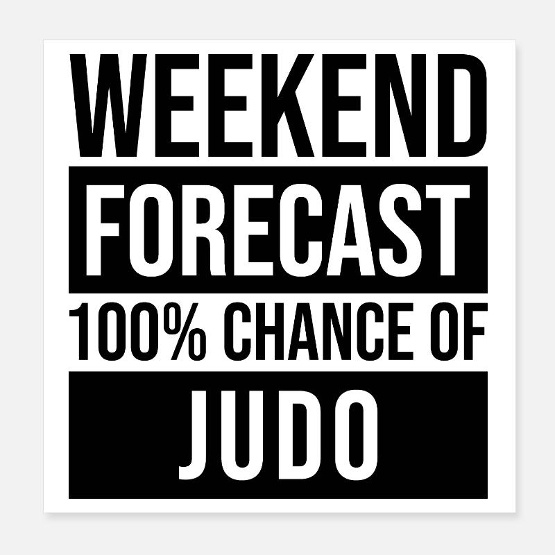Judo Poster 20x20 cm
