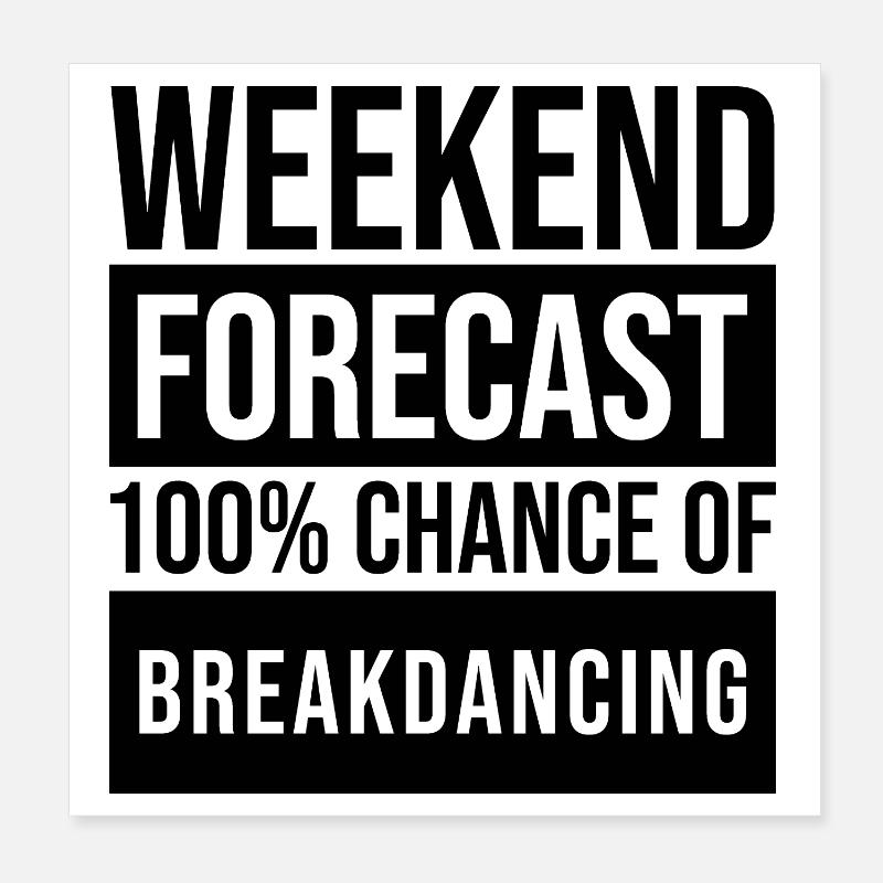 Breakdance Poster 20x20 cm