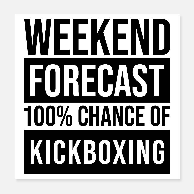 Kickboxer Poster 8" x 8" (20x20 cm)