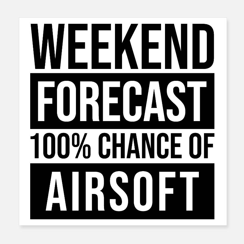 Airsoft Poster 20x20 cm