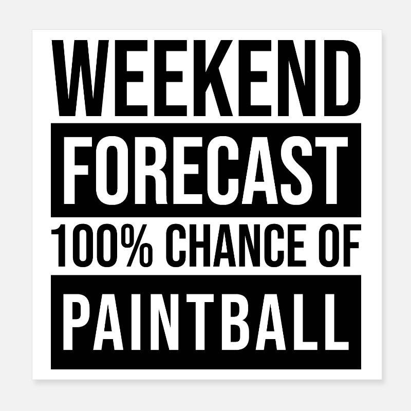 Paintball Poster 20x20 cm