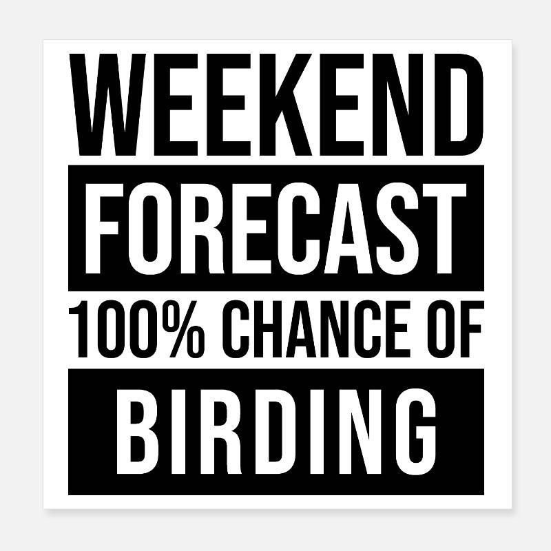 Birder Poster 20 x 20 cm