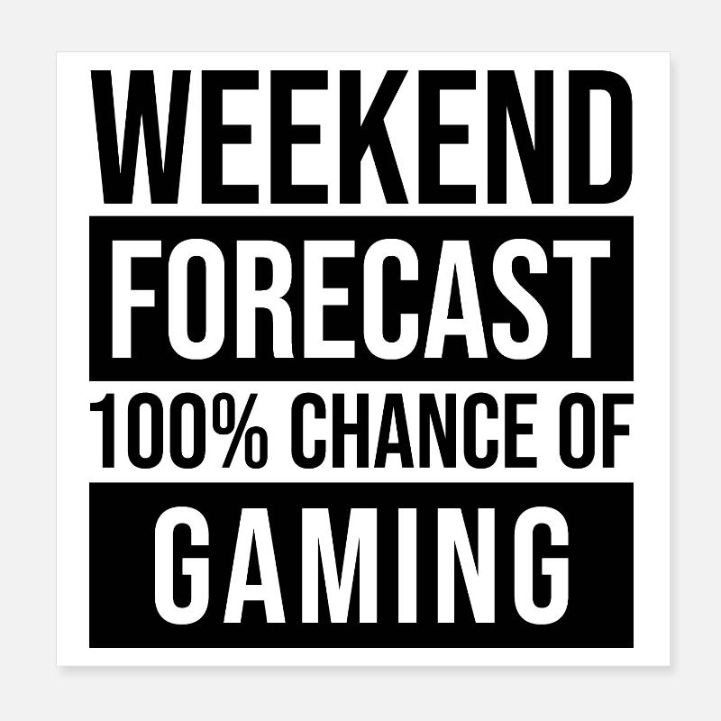 Gaming Poster 8" x 8" (20x20 cm)