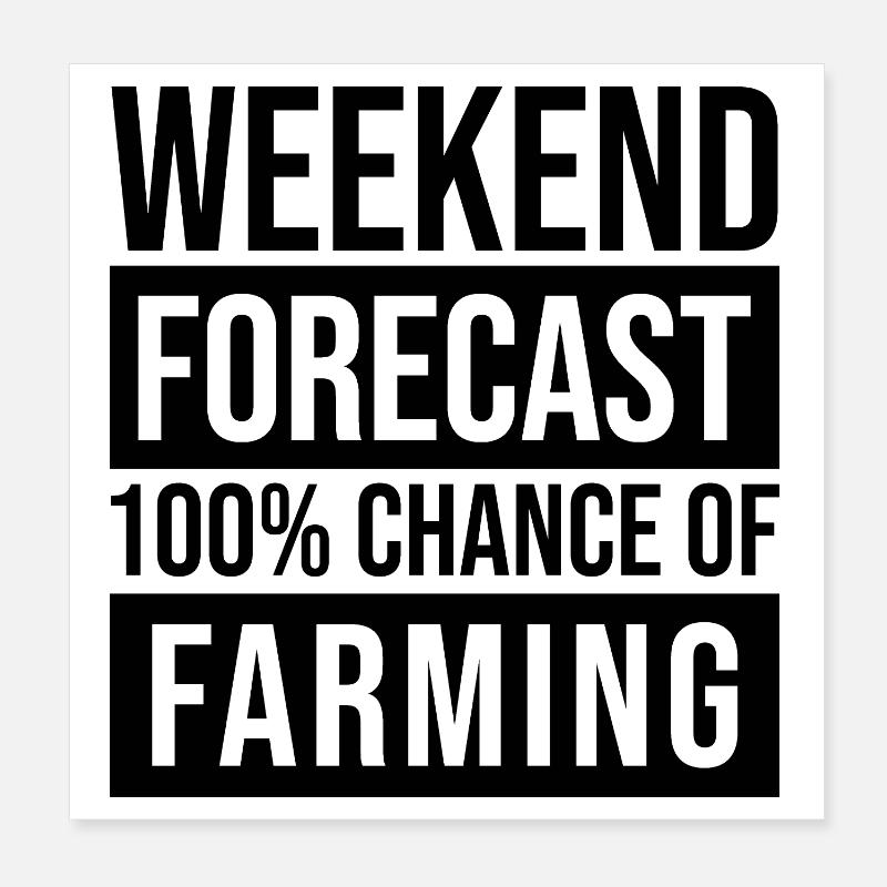 Farm Poster 8" x 8" (20x20 cm)