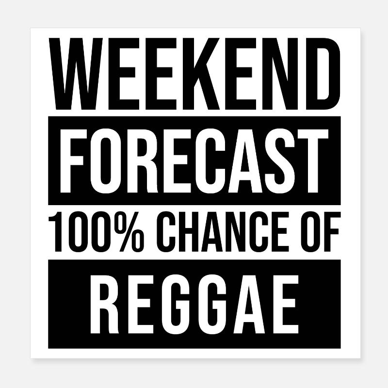 Reggae Poster 8" x 8" (20x20 cm)
