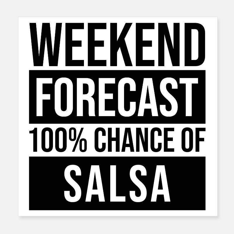 Salsa Poster 20x20 cm