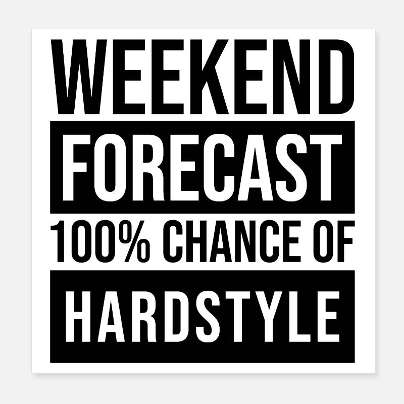 Hardstyle Poster 8" x 8" (20x20 cm)