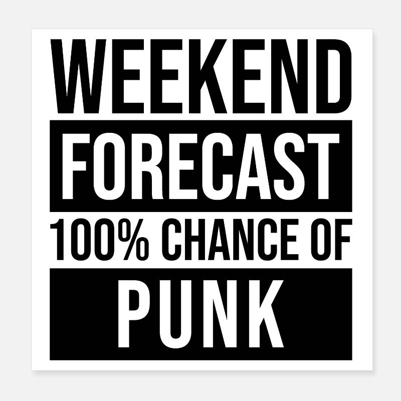 Punk Poster 8" x 8" (20x20 cm)