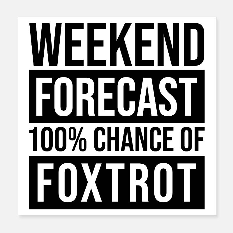 Foxtrot Poster 8" x 8" (20x20 cm)