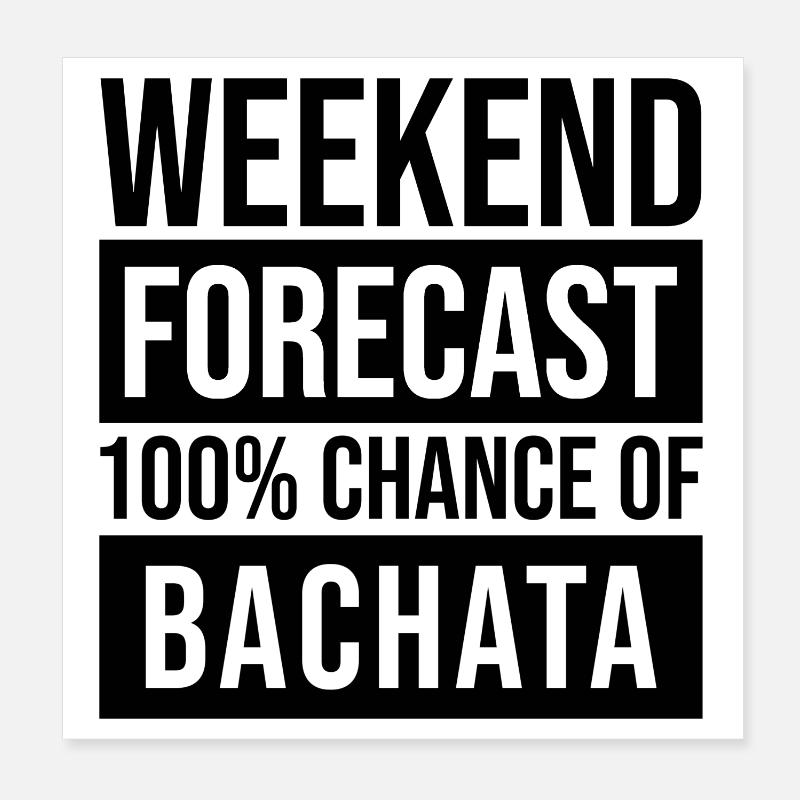 Bachata Poster 20x20 cm