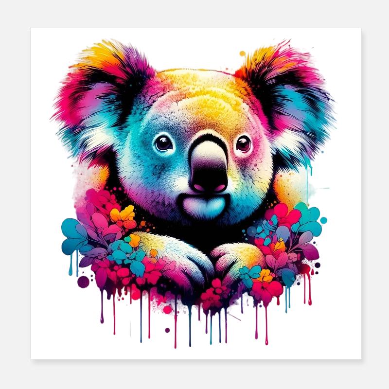 Koala Poster 20x20 cm