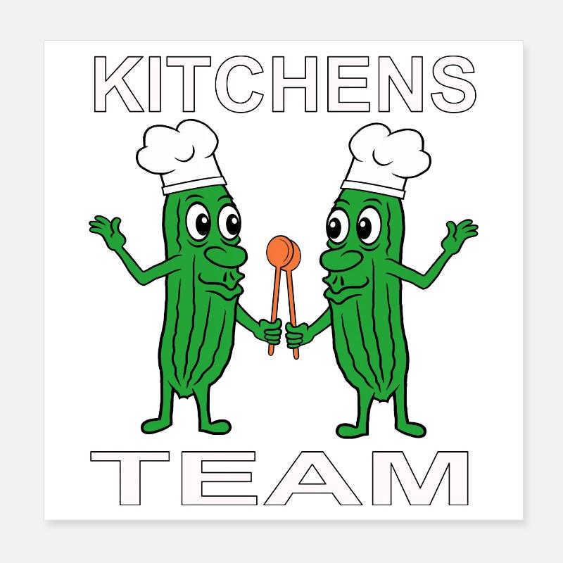 Cook Cooking Poster 8" x 8" (20x20 cm)