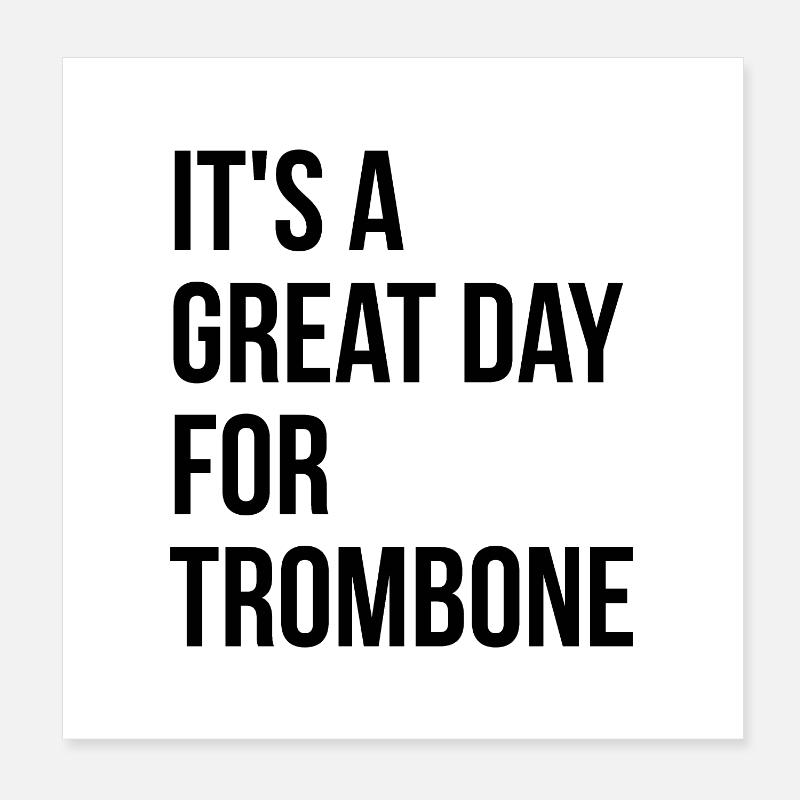 Posaune Poster 20x20 cm