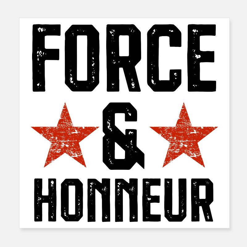 Force et honneur 2 Poster 20 x 20 cm