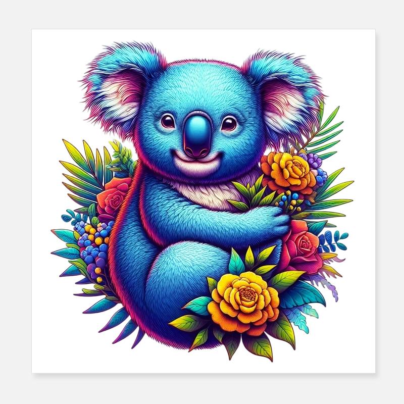 Koala Poster 20x20 cm