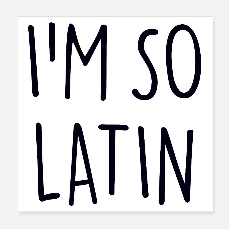 AT SO LATIN Poster 8" x 8" (20x20 cm)
