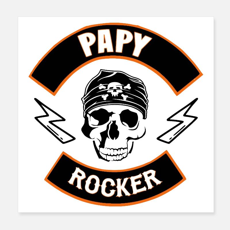 Opa Rocker Poster 20x20 cm