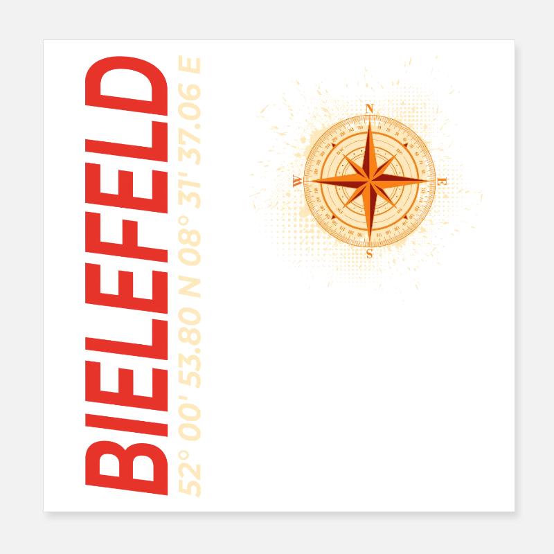 Bielefeld Poster 20x20 cm