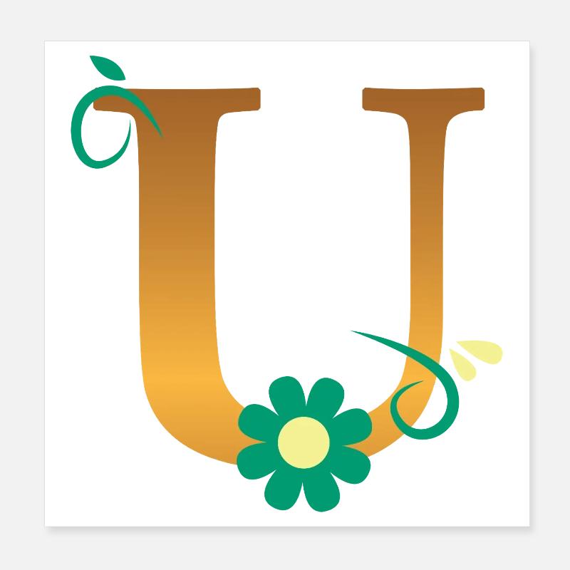U Poster 20x20 cm